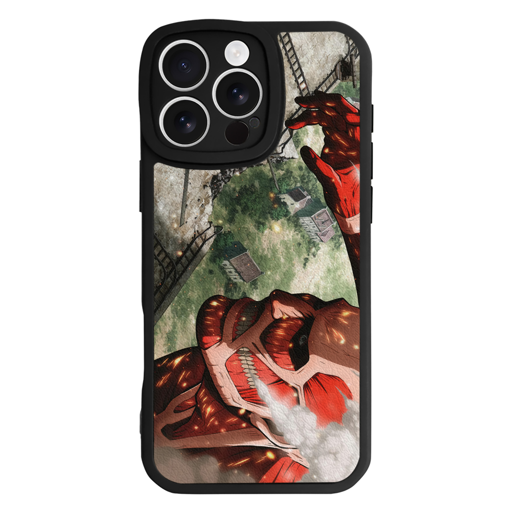 （画像用） 進撃の巨人 Attack on Titan 【iPhone 16シリーズ対応】シリコンスマホケース（レザー調） 材質：シリコン